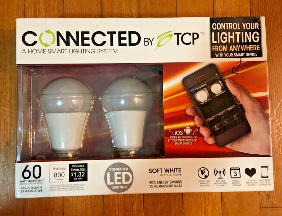 TCP Connected LCG2LD11 Smart Gateway Starter Kit/LED Light Bulbs + 2 Extra Bulbs - Image 2 of 4