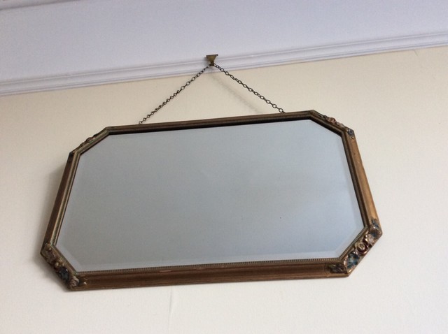 Vintage (1934) Hanging Bevelled Mirror UN6508 Vintage (1934) Hanging Bevelled Mirror UN6508