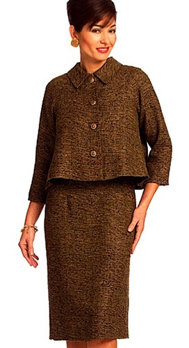 RARE! MS VERY EASY JACKET & STRAIGHT DRESS SEWING PATTERN 6-12 Butterick 5168 - Picture 3 of 6