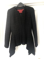 Carolina Herrera Black Tweed Jacket Xs