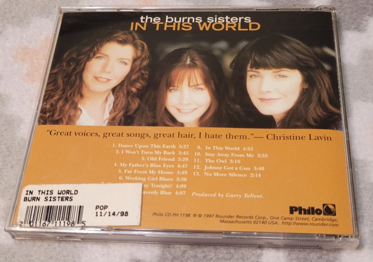 Signed In This World By The Burns Sisters CD 1997 Folk Pop