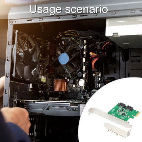 PCIe 2Port SATA3.0 Controller Card Supports RAID0/12 Port Solid Disk Expansion - Picture 3 of 8