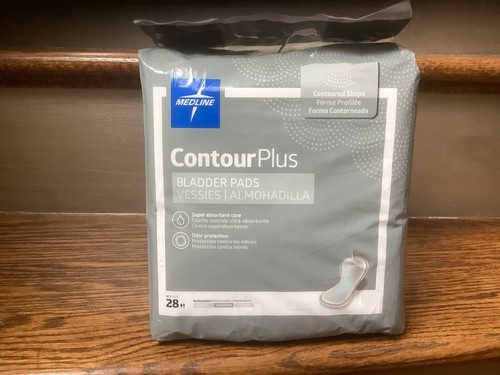 Medline Contour Plus Bladder Pads Maximum (4 packs of 28 - 112 total Pads)
