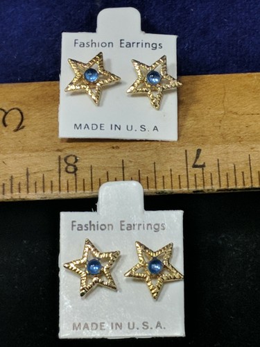 12X Neu aus altem Lagerbestand 1 Dutzend gemischt goldfarben Vintage Ohrringe Sets Großhandel Modeschmuck - Bild 3 von 9