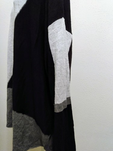 INC Mujer Gris Negro Mangas Largas Tejido Tirón Lana Suave Suéter Talla 2 X - Imagen 4 de 4