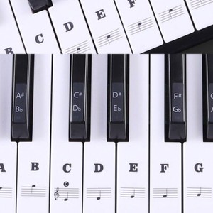 Music-Keyboard-Piano-Stickers-88-61-54-49-Key-Set-Learn-to-Play-Faster-Beginner
