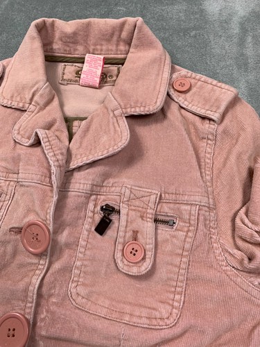 Star Jeans Blazer Jacket Girls Medium Pink Denim Single-Breasted Long Sleeve - Picture 10 of 11