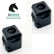 2 Pack 1/2x28 TPI 9mm Muzzle Brake Compensator For Glock 17, 19, 26 Hellcat