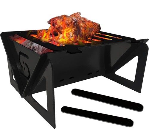 Coleman Fold N Go Hibachi Charcoal Grill Portable Camping Grill