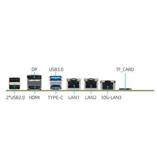Alder Lake N150 NAS Motherboard ITX Processor DDR5 2* i226 1*10G LAN 6*SATA3.0 - Afbeelding 10 van 10