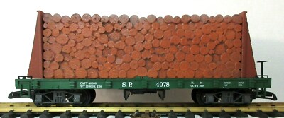 LGB 4078 S.P. FLAT CAR W/ KORBER BULKHEAD & WOOD LOAD | eBay