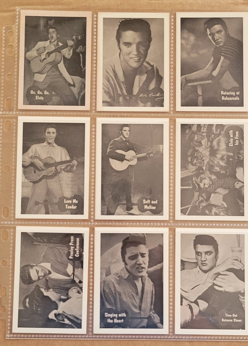 1956年 エルビス・プレスリー Elvis Toppsカード コンプリート! 1956 Topps Bubbles Elvis Presley Complete Set 66 Cards W