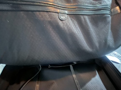 Authentic Vintage Gucci Suitcase Black soft travel bag canvas Nylon leather - Picture 13 of 17