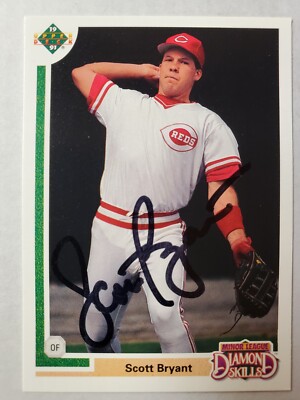 1991 Upper Deck Final Edition Scott Bryant #5F IP Auto Autograph