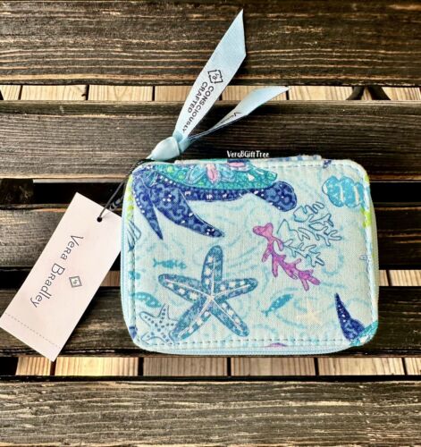 Vera Bradley Travel Pill Case TURTLE DREAM SEA TURTLES Sea Life BLUE NWT RARE - Picture 3 of 5