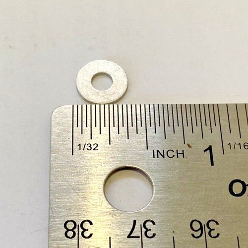 LOT OF 100 AEROSPACE AN960-D6 FLAT WASHER HOLE DIAMETER 0.149" - Picture 3 of 3