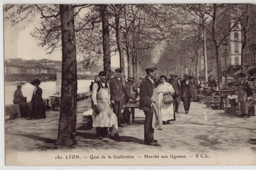 CPA -69- LYON - Quai de la Guillotière, Gemüsemarkt.