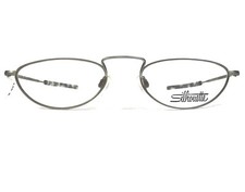 Silhouette Eyeglasses Frames M 7237 /10 V 5053 Silver Round Oval 51-19-145