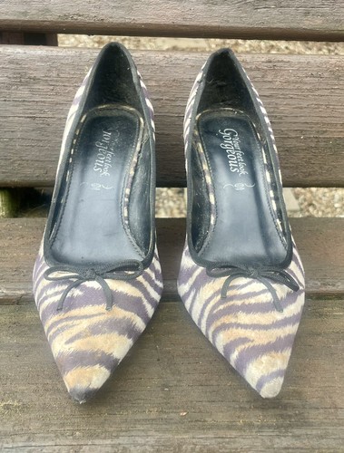 Zebra Print Heeled Shoes - Picture 3 of 4