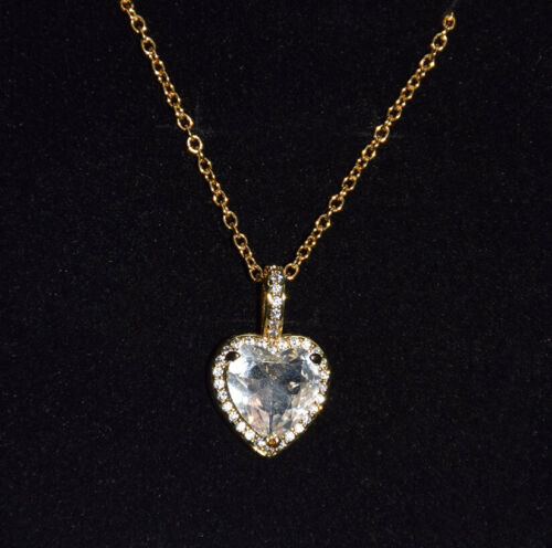 BCrown 14k vergoldet Damen Topas Herz Halskette mit 18" Kette & Geschenkbox - Bild 4 von 7