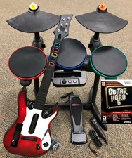 Guitar Hero 5 Super Bundle BAND SET Kit Drums...