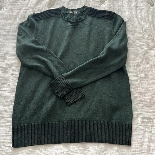 Smartwool Men’s Wool Forest Green Crewneck Sweater XL - Picture 2 of 9