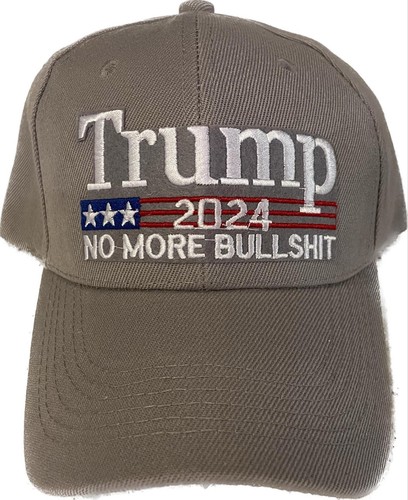 Trump 2024 No More Bullshit Adjustable Ball Cap Hat - Picture 7 of 9