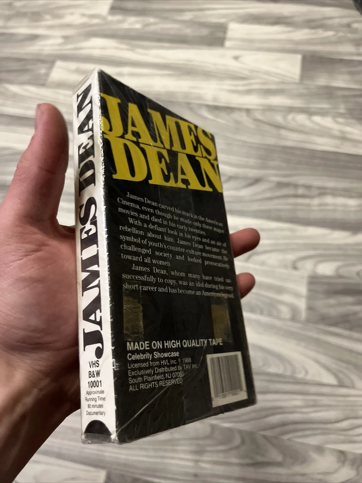 RARE JAMES DEAN 1988 DOCUMENTARY VHS VIDEO TAPE! B&W BIOGRAPHY SEALED - Image 3 of 4
