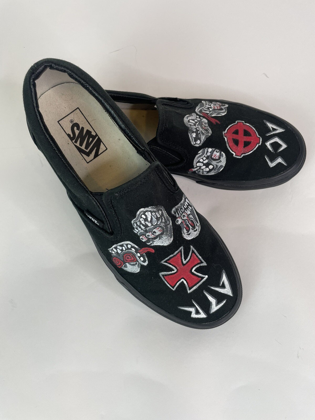 SAOLA Sneakers casual nere Vans Unisex Off The Wall 721565 taglia M 8 5 W 10 personalizzate