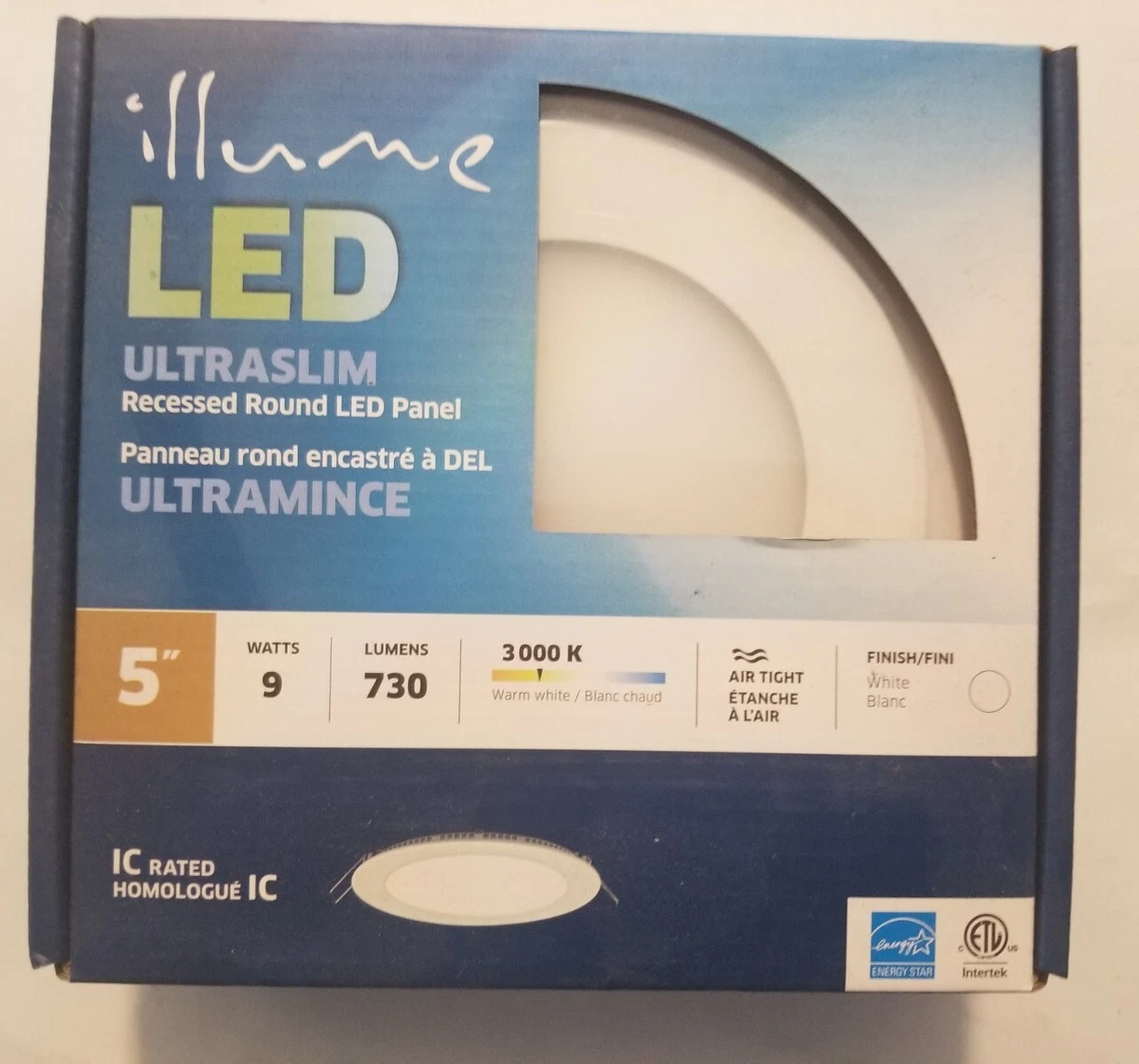 Illume 5 Inch Ultraslim Recessed Round LED Panel White I EL4PPWH