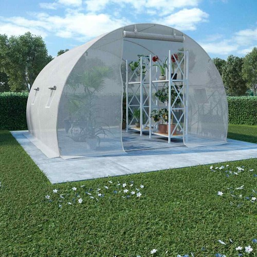 Heavy Duty Walk-in Greenhouse with Steel Outdoor Garden Plant Warm House Cover - Picture 12 of 71