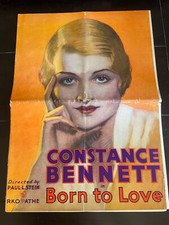 Vintage 1931 Uncut  Pressbook Born To Love CONSTANCE BENNETT Very Rare Oversized