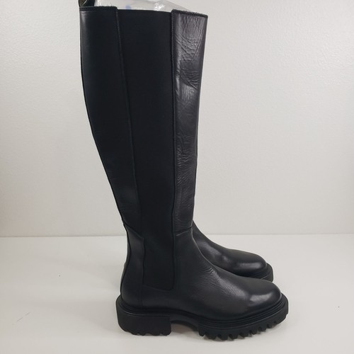 AllSaints Maeve Leather Boots in Black - Size 40 (US 10) - Imagen 4 de 12