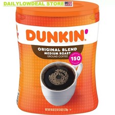Dunkin' Donuts Original Blend Ground Coffee, Medium Roast (45 oz.) - NEW FRESH