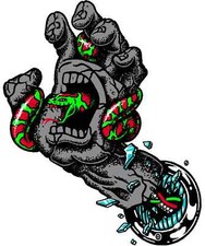 Santa Cruz sticker Screaming Hand Skateboard window laptop bumper vinyl decal