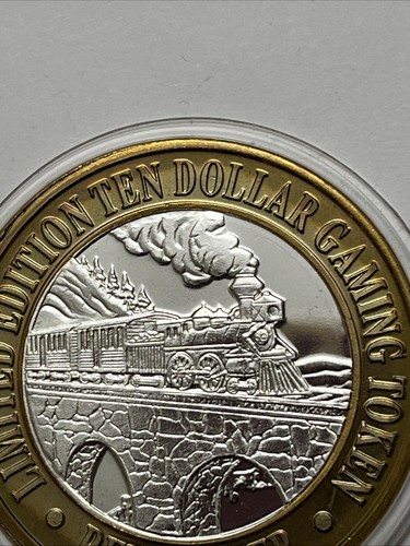 RED Garter Limited Edition Ten Dollar Gaming Token .999 Fine Silver Strike Rare - Picture 16 of 24