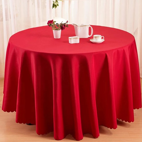Wedding Christmas Decor Table Cloth Round Tablecloths Dining Decor Table Cover - Picture 26 of 44