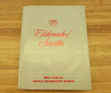 1988 CADILLAC ELDORADO & SEVILLE SHOP SERVICE MANUAL OEM ORIGINAL GM PUBLICATION