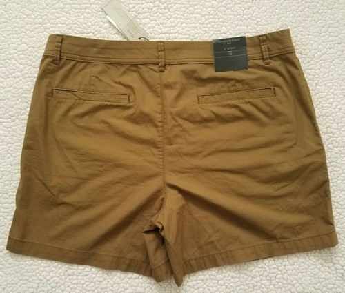 NWT Banana Republic olive green brown cotton blend casual shorts ladies size 12 - Picture 3 of 6