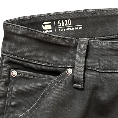 G STAR RAW 5620 3D Super Slim Slander Black Superstretch