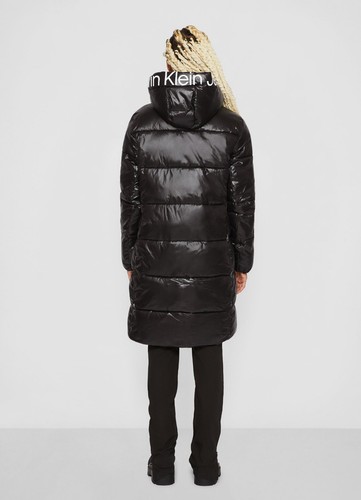 CALVIN KLEIN JEANSLangjacke SHINY LONG FITTED JACKETin glänzender Optik - Bild 2 von 4