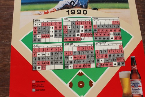 (6) VTG Budweiser Ad's Philadelphia Eagles, Phillies, Flyers Schedules Posters - Picture 22 of 23