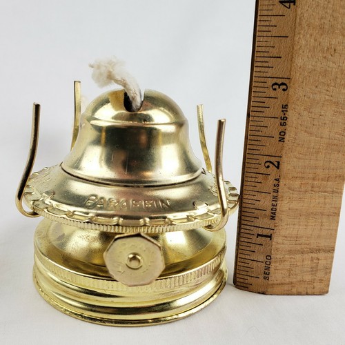 Vintage NOS Brass Kaadan Paraffin Hurricane Oil Lamp Burner w/ Wick Antique - Picture 10 of 11