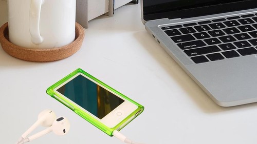 Schutzhülle für iPod Nano 7GEN Klar Kristall Transparent Hart Druckknopf Haut GRÜN - Bild 6 von 7