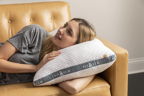| Best Ergonomic Side Sleeper Pillow for Neck Pain. Supportive Cooling Latex Fil - Picture 3 of 6