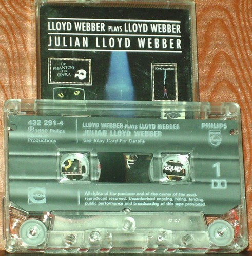 JULIAN LLOYD WEBBER PLAYS ANDREW WEBBER CASSETTE ALBUM RPO Philips - Picture 2 of 11