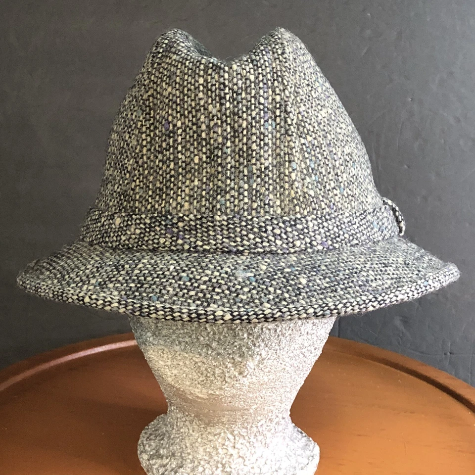 Gorra de lana gris XL de colección Botany 500 para hombre hecha en EE. UU. Fedora United Hatters años 80’s Foto 3 de 4