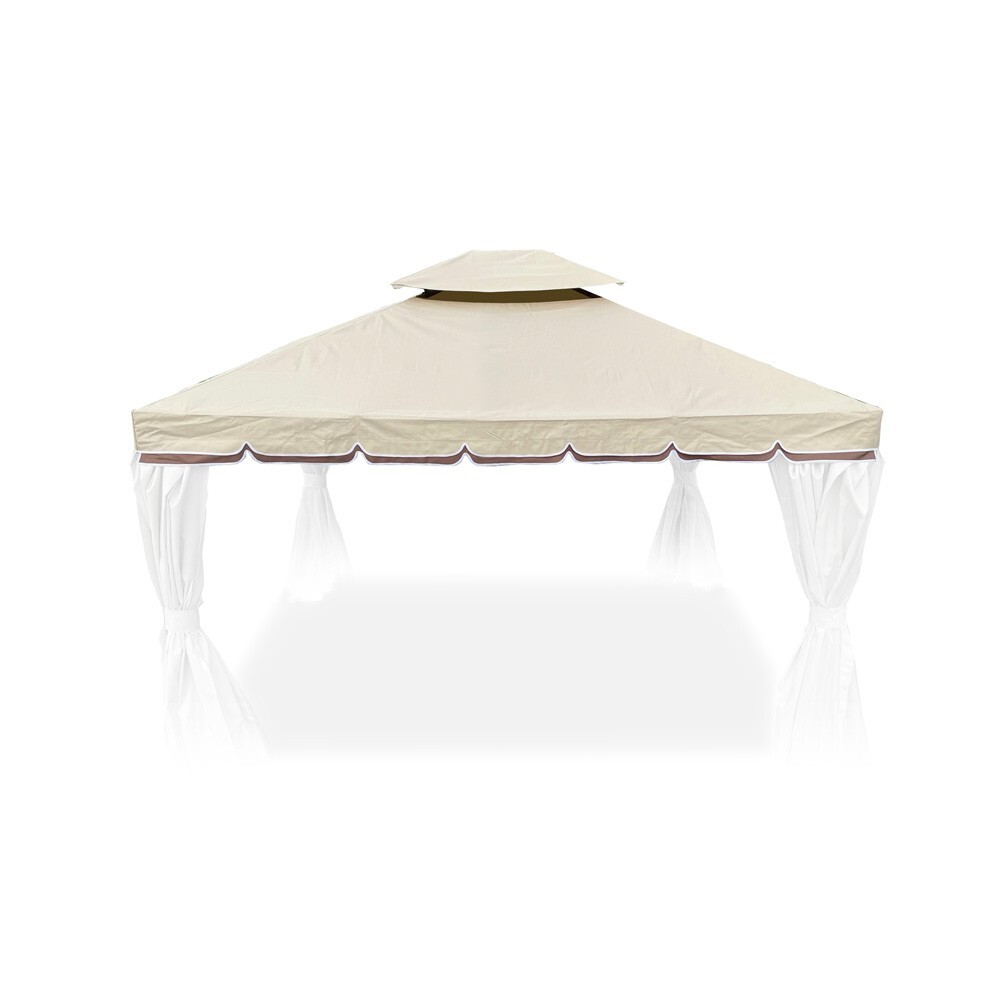 Toile de rechange pour gazebo 3x3 mt 380 gr bâche luxe ecru