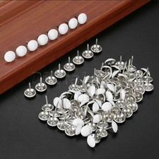 50X White Upholstery Nails Studs Tack Pins Fastener Craft Sofa Jewelry box Decor