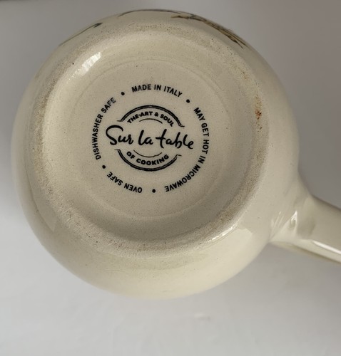 Sur La Table The Art and Soul of Cooking Pheasant Bird Coffee Mug Cup Italy - Picture 5 of 5